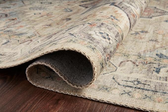 Loloi Hathaway Collection HTH-07 Multi/Ivory 9'-0" x 12'-0", .25" Thick Area Rug - Image 5