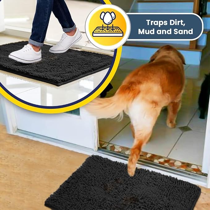 Muddy Mat® Shown on TV – Super Absorbent Door Mat Indoor, Microfiber Quick Dry - Image 6