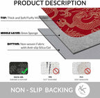 Dragon Bath Mat for Bathroom Traditional Flying Mascot Animal Chinese Dragons - Image 6