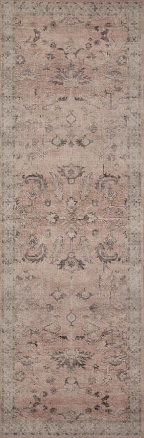 Loloi Hathaway Collection HTH-06 Blush/Multi 9'-0" x 12'-0", .25" Thick Area Rug - Image 7