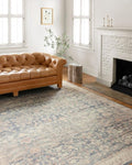 Loloi Hathaway Collection HTH-02 Denim/Multi 2'-0" x 5'-0", .25" Thick Accent by Loloi