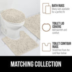 GORILLA GRIP Bath Rug Mat 30x20, Thick Soft Absorbent Chenille, Quick Dry - Image 8
