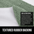 GORILLA GRIP Bath Rug Mat 30x20, Thick Soft Absorbent Chenille, Quick Dry - Image 5