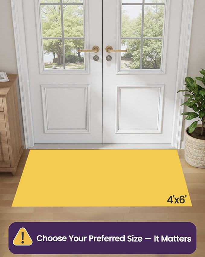 DEXI Front Entryway Door Mat Non Slip 48x72, Large Double Entry Way Mats Inside - Image 2