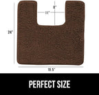 GORILLA GRIP Plush Absorbent Shaggy Chenille Bath Rug Mat - Image 2