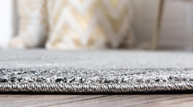 Rugs.com Angelica Collection Rug – 6 Ft Round Light Gray Medium Rug Perfect - Image 3