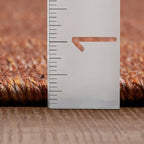 LUXE WEAVERS Modern Farmhouse Orange 5x7 Washable Area Rug, Anti-Slip Diamond - Image 2
