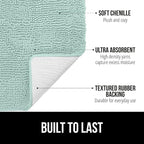 GORILLA GRIP Bath Rug Mat 30x20, Thick Soft Absorbent Chenille, Quick Dry - Image 3