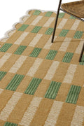 Hand-Tufted Wool Area Rug with Scalloped Edges, Cozy and Soft Accent Rug by RUGBARN