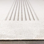 6x9 Rug with Modern Striped Pattern, Stylish Neutral Area Rug in Beige and Cream - Image 5