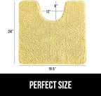 GORILLA GRIP Plush Absorbent Shaggy Chenille Bath Rug Mat - Image 2