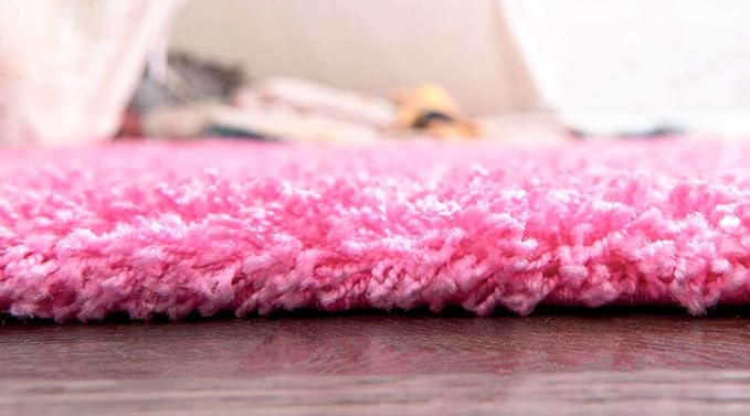 Unique Loom Solid Shag Collection Area Rug - Image 4