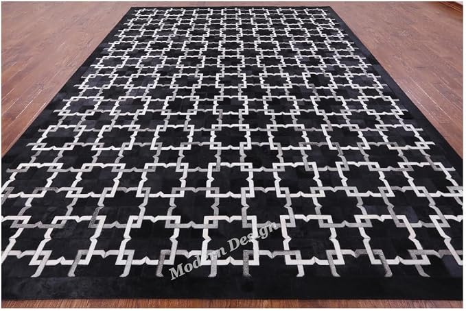 Modern Design Premium Cowhide Leather Carpet - Image 3