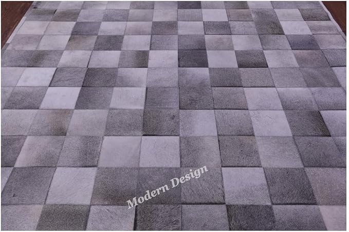 Modern Design Premium Cowhide Leather Carpet - Image 5