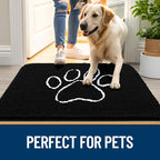 OLANLY Dog Door Mat for Muddy Paws 36x24, Paw Print Design, Absorbs Moisture - Image 6