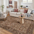 HUGEAR 5x7 Machine Washable Rugs Brick Red Hallway Area Rug Indoor Accent Rug by HUGEAR