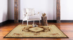 Rugs.com Chateau Collection Rug – 4 Ft Square Brown Medium Rug Perfect - Image 5
