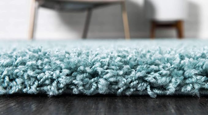 Unique Loom Solid Shag Collection Area Rug - Image 4