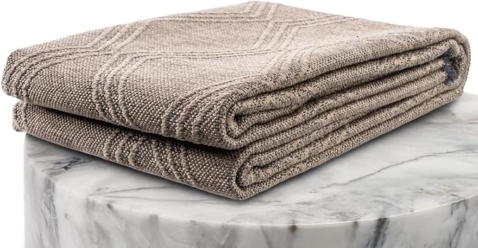 LUXE WEAVERS Modern Farmhouse Brown 8x10 Washable Area Rug, Anti-Slip Diamond - Image 8