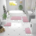OLANLY Bathroom Rugs 70x24, Extra Soft Absorbent Chenille Bath Rugs, Rubber - Image 2