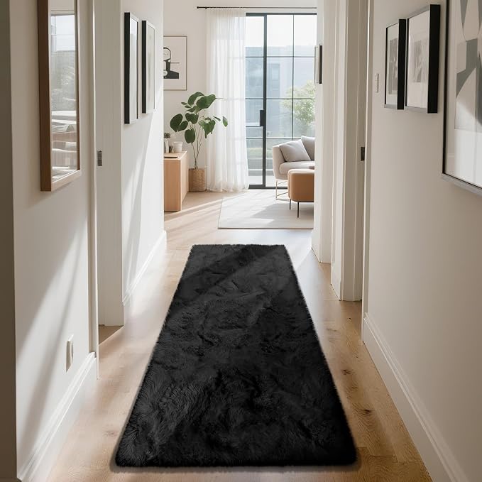 Soft Runner Rugs for Bedroom, Bedside Rug for Living Room Bedroom Kids Room - Image 2