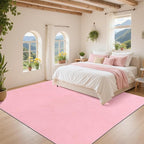 Pauwer 6x9 Washable Area Rugs for Living Room Modern Pink Solid Color Soft - Image 7