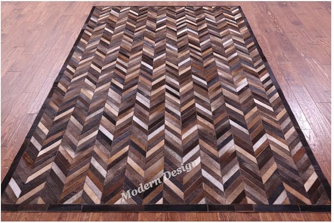 Modern Design Premium Cowhide Leather Carpet - Image 4