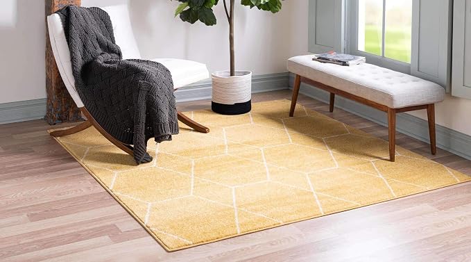 Unique Loom Trellis Frieze Collection Area Rug - Image 3
