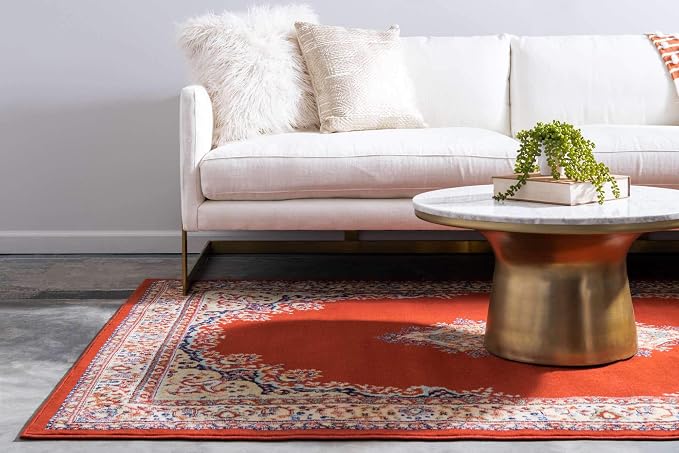 Unique Loom Reza Collection Traditional Persian Style Area Rug, 5 x 8 ft - Image 3