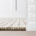 Rugs USA Melrose Cream, Wool & Cotton, Soft and Cozy, High Traffic, Stain - Image 2