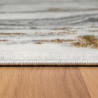 LUXE WEAVERS Marble Effect Abstract Gray 8x10 Area Rug - Image 7