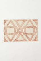 Hand-Tufted Wool Marengo Rug in Pink – Elegant Geometric Wool Carpet - Image 4