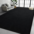 Large Area Rugs for Living Room Bedroom, 7x10 Feet Black Rug, Minimalist Modern by Chewoo