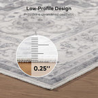Marsail 2′6″x8′ Washable Area Rug, Soft & Slip-Resistant Hallway Rug - Image 4