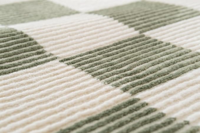 Revival Rugs Gambit 2'7"x9' Checkered Rug Machine Washable Runner Rug - Image 8