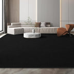Large Modern Area Rugs for Living Room Bedroom, 6x9 Feet Black Ultra Soft Solid - Image 3