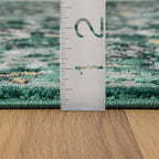 LUXE WEAVERS Moroccan Green 6x9 Medallion Area Rug - Image 2