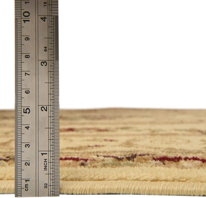 Rugs.com Chateau Collection Rug – 6 Ft Round Cream Medium Rug Perfect - Image 9