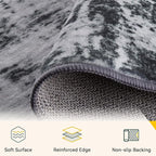 Washable Area Rugs 4'x5' Non-Slip Modern Abstract Soft - Image 4