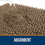 OLANLY Bathroom Rugs 59x20, Extra Soft Absorbent Chenille Bath Rugs, Rubber - Image 4