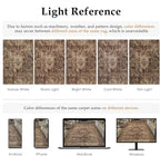 8x10 Washable Area Rug for Living Room Bedroom Rust Vintage Distressed Rustic - Image 8