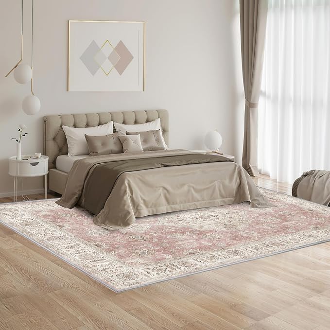 5’x7’ Washable Area Rugs for Living Room Bedroom Foldable Low Pile Non Slip - Image 5