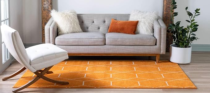 Unique Loom Trellis Frieze Collection Area Rug - Image 3