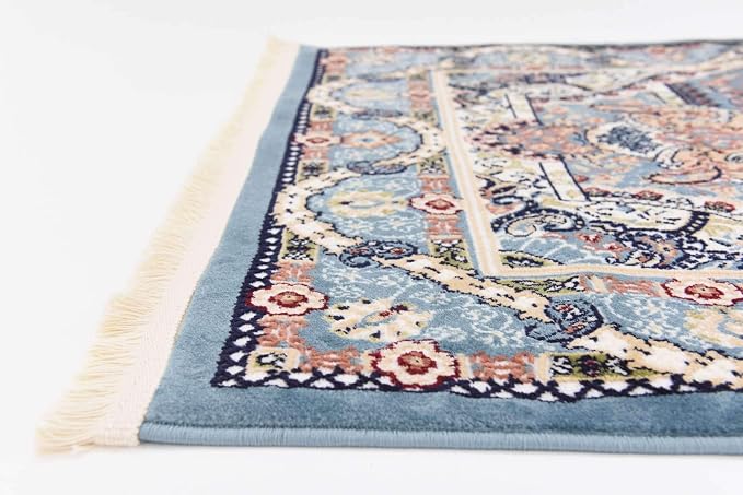 Unique Loom Narenj Collection Classic Traditional Medallion Textured Design - Image 4