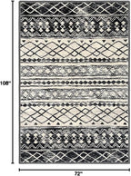 KUTA 6x9 Boho Area Rug for Living Room, Moroccan Washable Kitchen Rugs Non Slip - Image 2