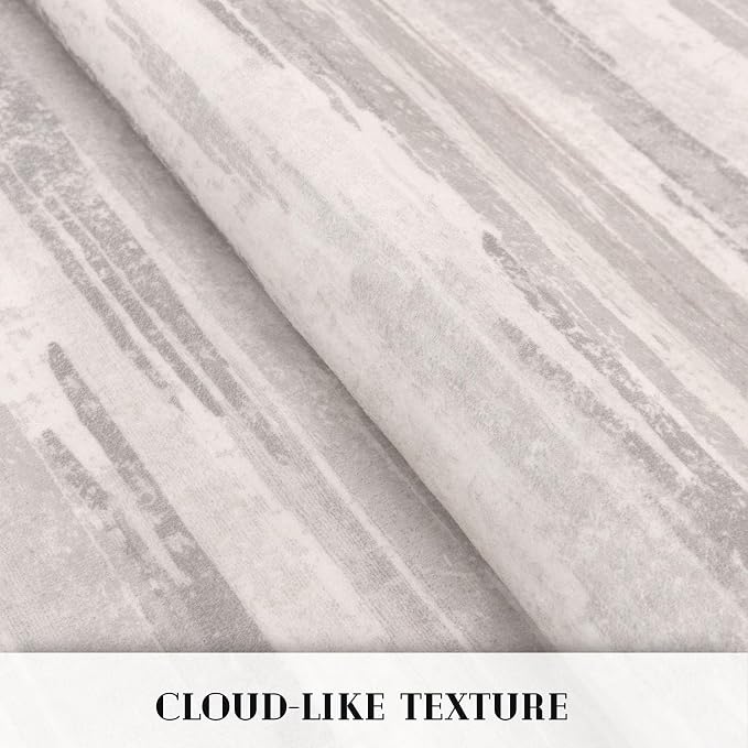 Modern Abstract Runner Rug 2x6, Neutral Light Beige and Grey Washable Kitchen - Image 8
