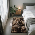Soft Runner Rugs for Bedroom, Mottling Brown 2x6 Area Rugs Fluffy Rug Shaggy by Yongyangjuxi