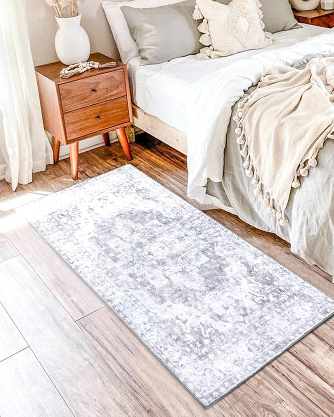 COMSLE Washable Door Mat, Front Door Mat Indoor Faux Wool Absorbent Small Rugs - Image 5