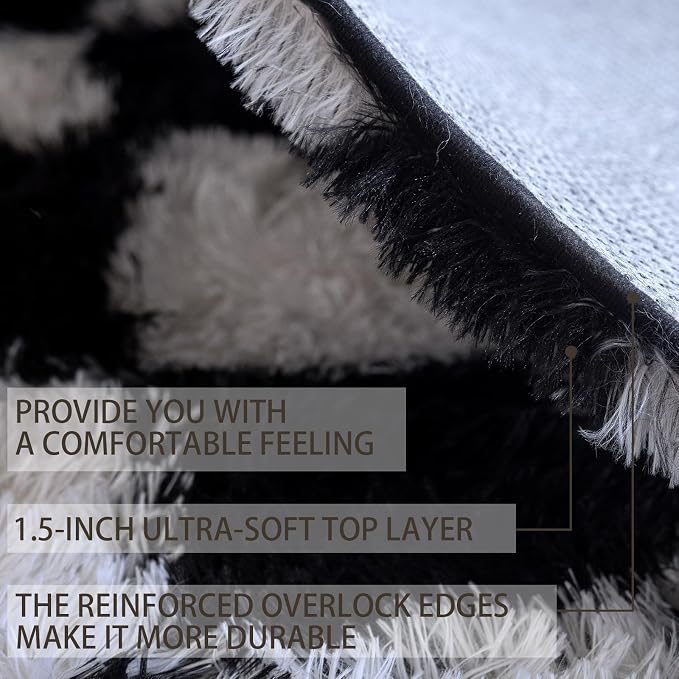 8x10 Area Rugs for Living Room Bedroom, Soft Fluffy Shaggy Bedside Rug - Image 8