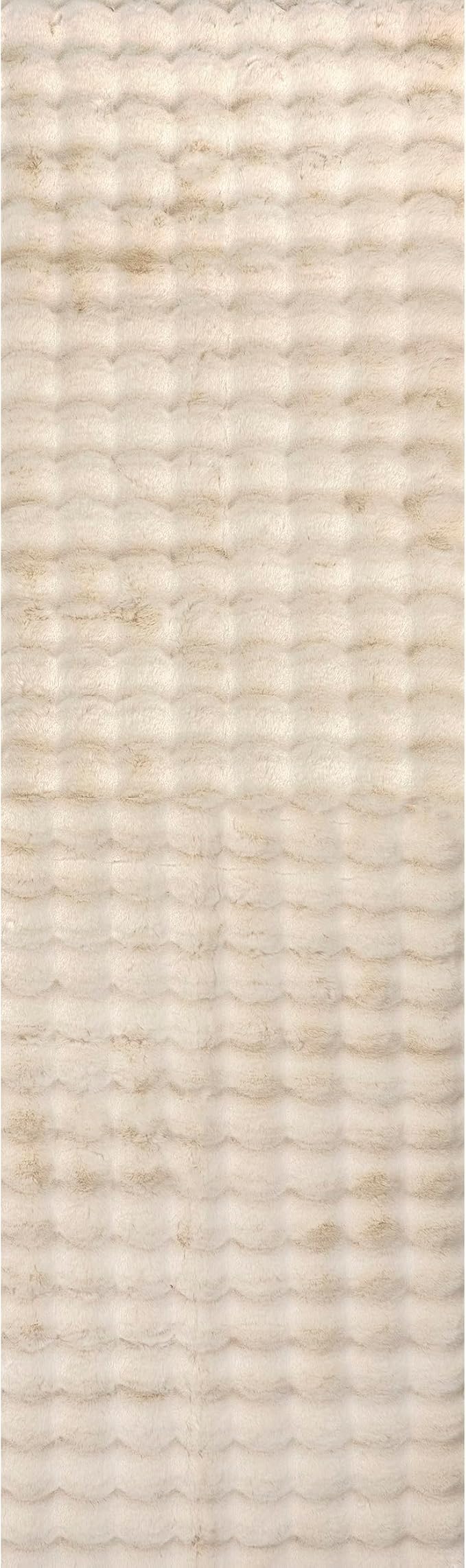 nuLOOM Jeni Beige, Solid Faux Rabbit, Fluffy and Cozy, High Traffic, Stain - Image 5